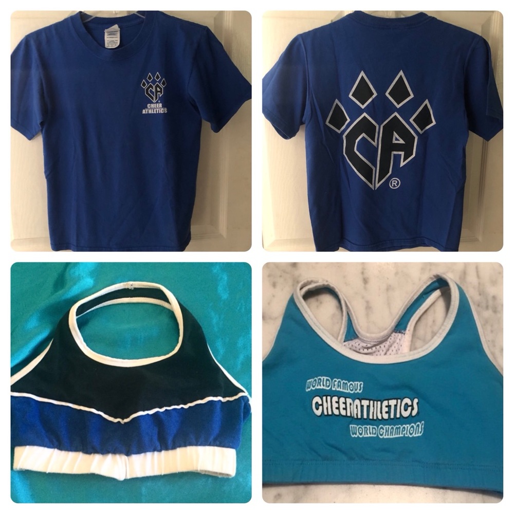Cheer Athletics Youth medium two sports bras one T-shirt